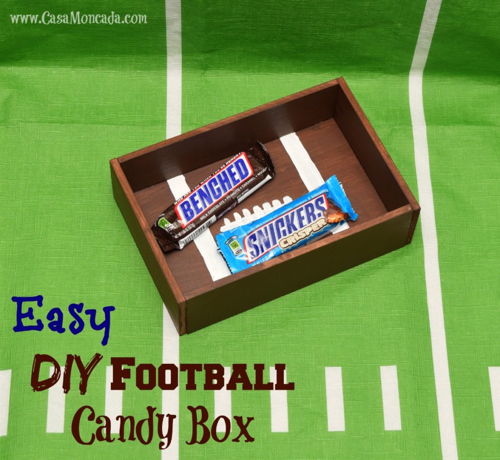 Easy DIY Football Candy Box | Crafts | Casa Moncada