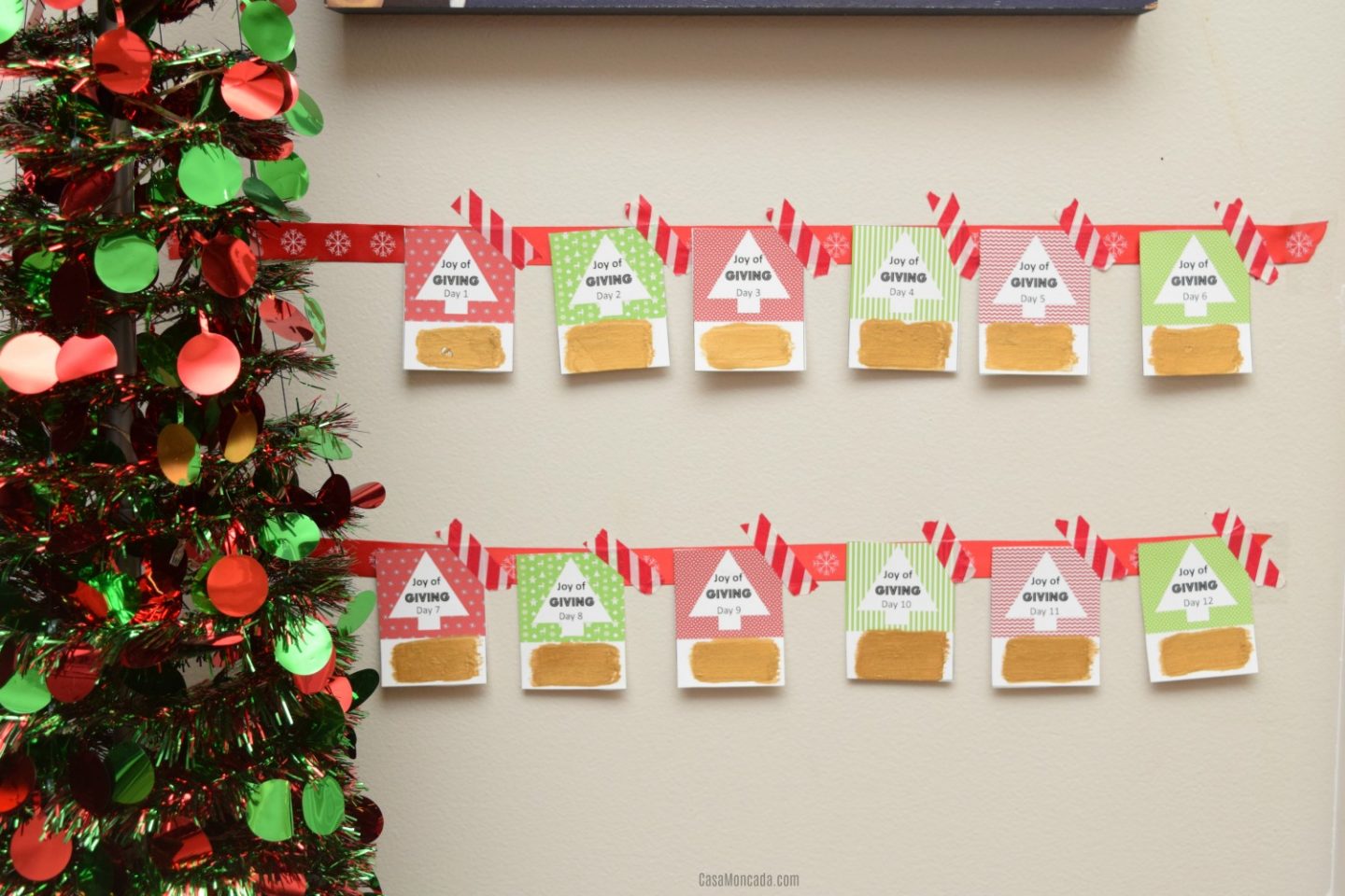 Joy of Giving Advent Calendar ScratchOff Cards SprinkleDIY