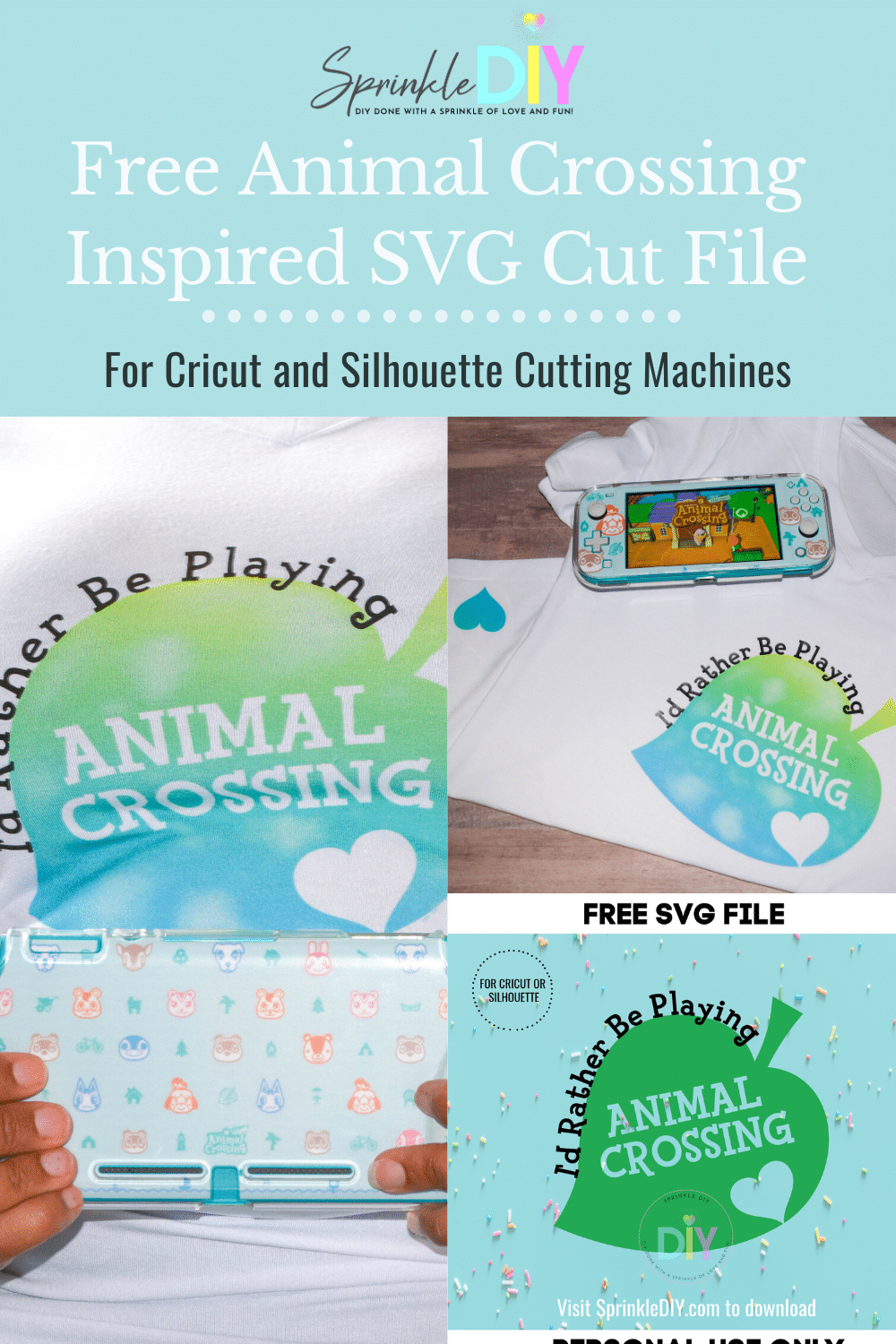 Download Free Animal Crossing Inspired SVG Cut File - SprinkleDIY